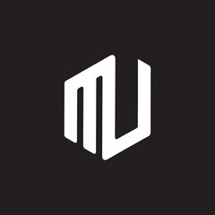 Creative Letter MU Logo Design Icon , MU Vector Logo Template