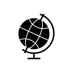 Globe world icon vector logo design template