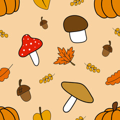 autumn decoration design pattern