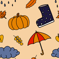 autumn decoration design pattern