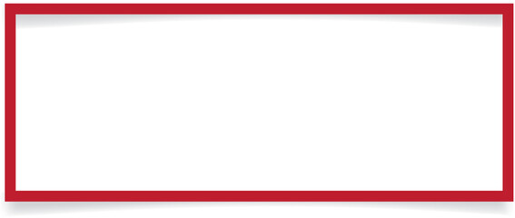 Obraz premium vector illustration of red colored photo frame