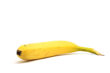 One banana isolated on white background