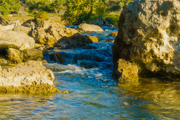 Fall at Pedernales Falls State Park in Blanco, Texas (Texas Hill Country)