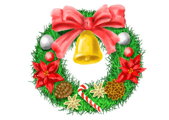 水彩のリース01_1