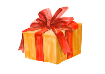 水彩のプレゼントボックス01_1