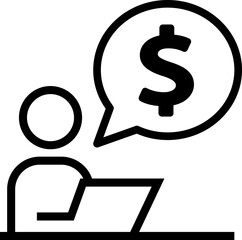 Investment linear icon