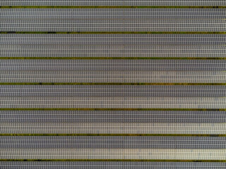 Drone image of various solarpanels