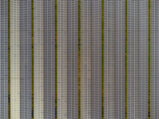 Drone image of various solarpanels