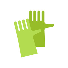 Dish wash gloves. Rubber gloves for cleaning. Cleaning detergents and supplies.