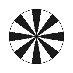 Inverted Aloe Vera Leaf Circle Stroke