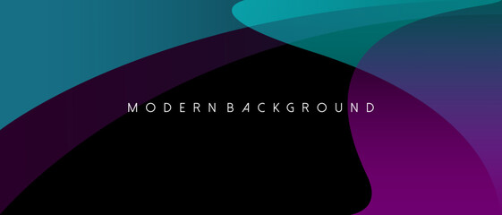 Black Background with Geometric Colorful Shape