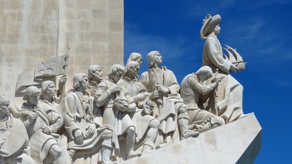 Nahaufnahme des Denkmals für die Entdecker in Lissabon