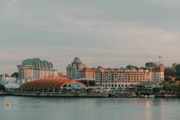 Scenic shot of Sentosa island in Singapore