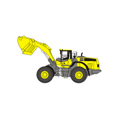 heavy equipment excavator for mining mineral