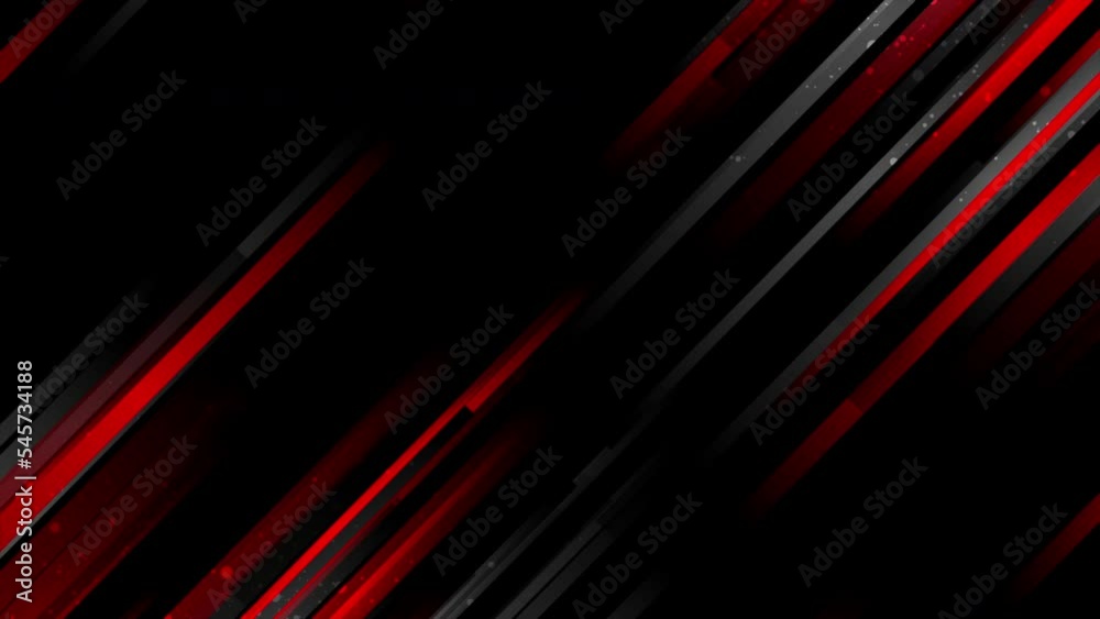 Aufkleber abstract geometry backgroud with red black stripes and dots. seamless looping technology motion desi