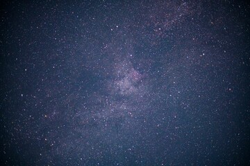 Beautiful shot of a starry blue galaxy night sky