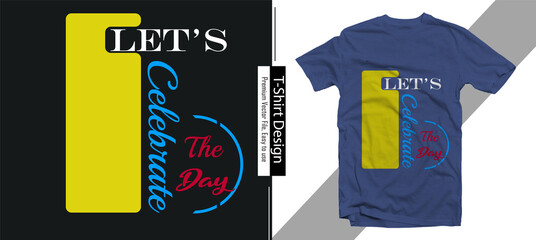 Fototapeta premium T-shirt design with typography