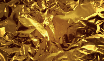 Vector golden luxury texture. Gold metal foil background.