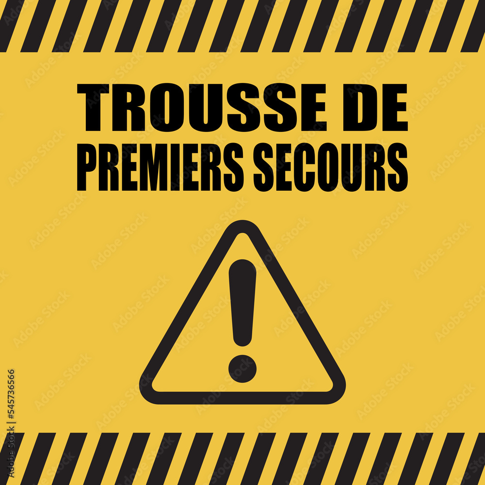 Sticker Logo trousse de premiers secours.