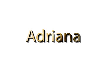 ADRIANA 3D GOLD AND BLACK MOCKUP