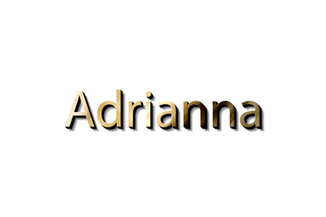 ADRIANNA 3D GOLD AND BLACK MOCKUP