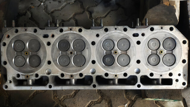 The engine cylinder head is sit above the cylinder chamber and regulates the mechanical rhythm of the combustion chamber.