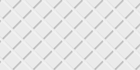 Array of offset white cube boxes block background wallpaper banner full frame filling, diagonally rotated