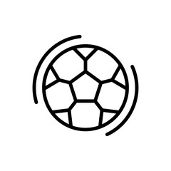 football game flat line icon