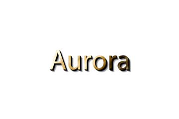 AURORA 3D TEXT MOCKUP