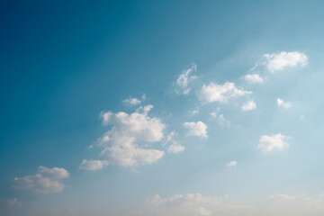 Naklejka na ściany i meble clouds in the blue sky, cloudy sky in winter
