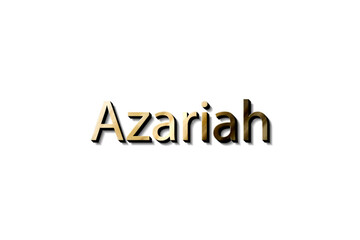 AZARIAH 3D TEXT MOCKUP