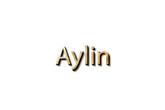 AYLIN 3D NAME MOCKUP