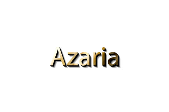 AZARIA 3D TEXT MOCKUP