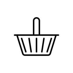 shopping symbol flat line icon
