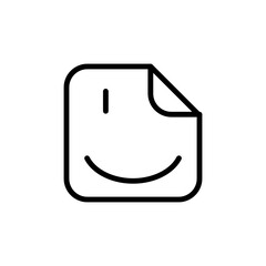 sticker emoji symbol flat line icon