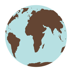 Earth climate change icon - vector ecology illustration of an environmental concept to save the planet Earth. Concept vision on the theme of global crisis in the world.