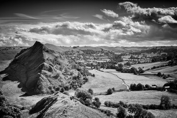 Mono from Chrome Hill landscape with border