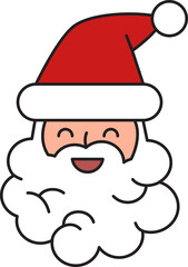Santa Claus cartoon for Christmas