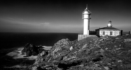 Faros de la Península Ibérica en Blanco y Negro. 