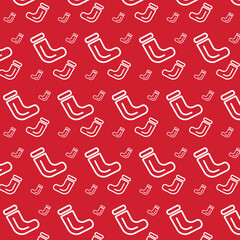 Christmas pattern, christmas socks, winter pattern with socks seamless pattern for print and fabric