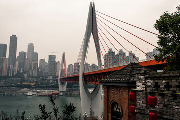 bridge scene Chongqing, China