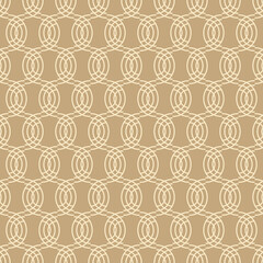 Seamless geometric pattern with line elements on beige background. Vector print for fabric background, textile