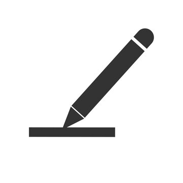 Pencil icon. Drawing vector ilustration.