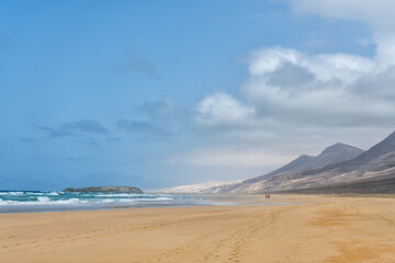 Fototapeta na wymiar Playa de Cofete, Fuerteventura, Canary Islands