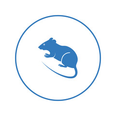 Mouse animal rodent fauna icon | Circle version icon |