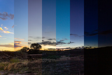 anoitecendo em degrad&ecirc;