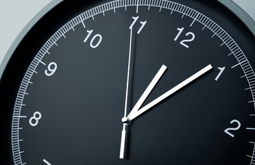 Clock face close-up