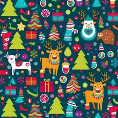abstract christmas pattern | background