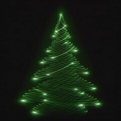 abstract christmas tree