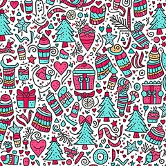 Abstract colorful Christmas pattern background